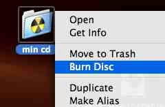 CD Brænding på Mac