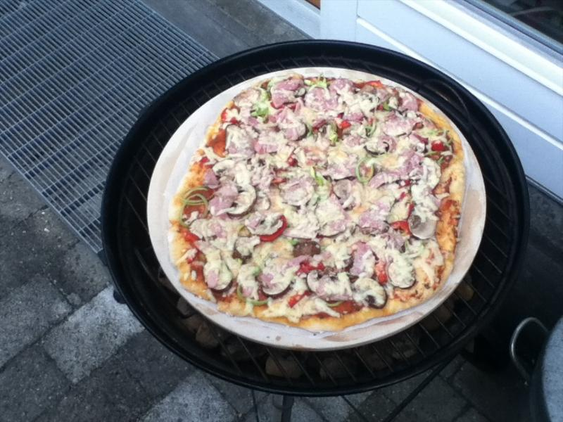 Pizza på grillen